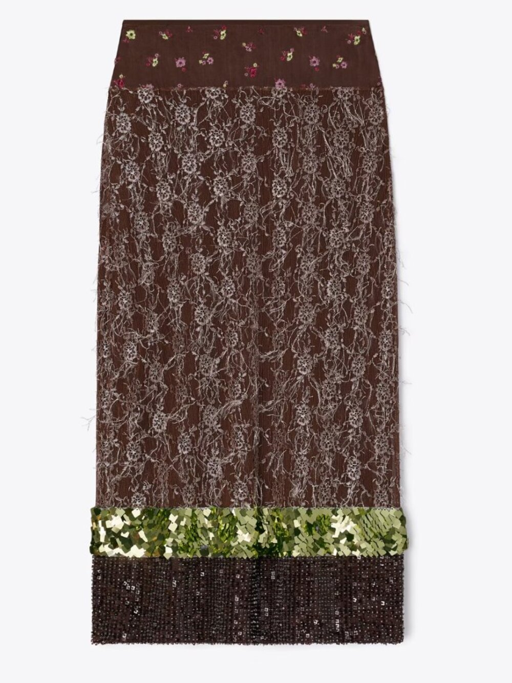 Tory Burch EMBELLISHED LACE SKIRT